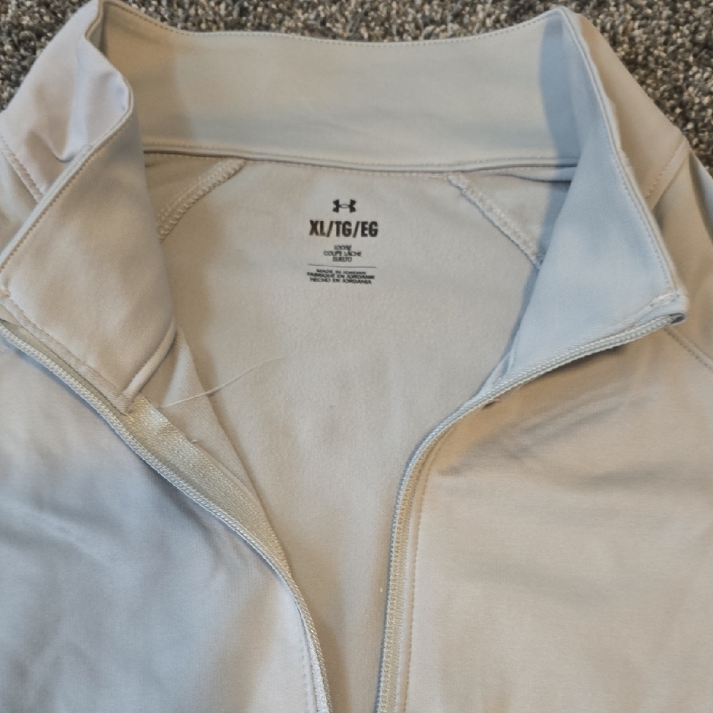 Under Armour Men's Light Gray Zip-Up Jacket - Picture 2 of 5